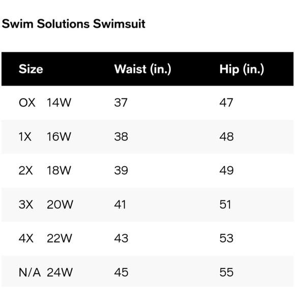 Swim Solutions Women's Plus Size Swim Skirt Navy - Picture 2 of 7